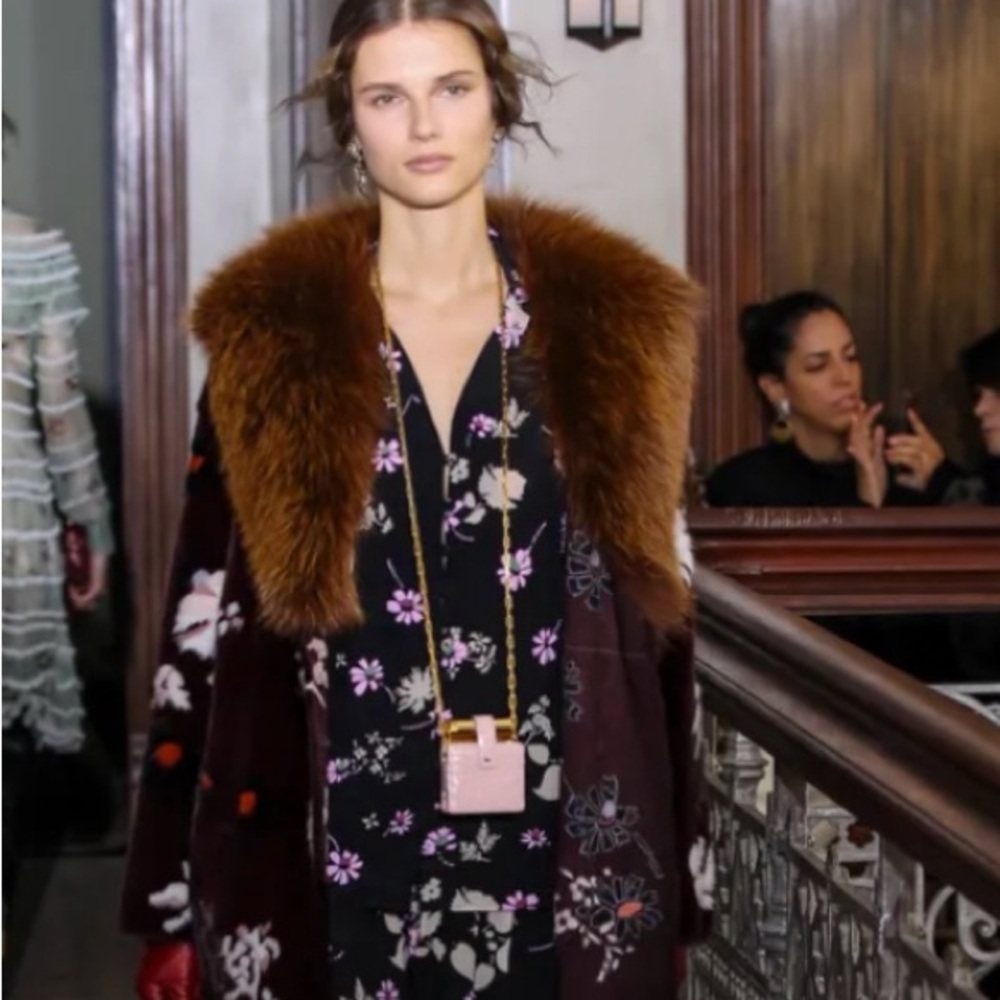 Valentino Pre-Fall 2017 Floral Silk Blouse Size US 2